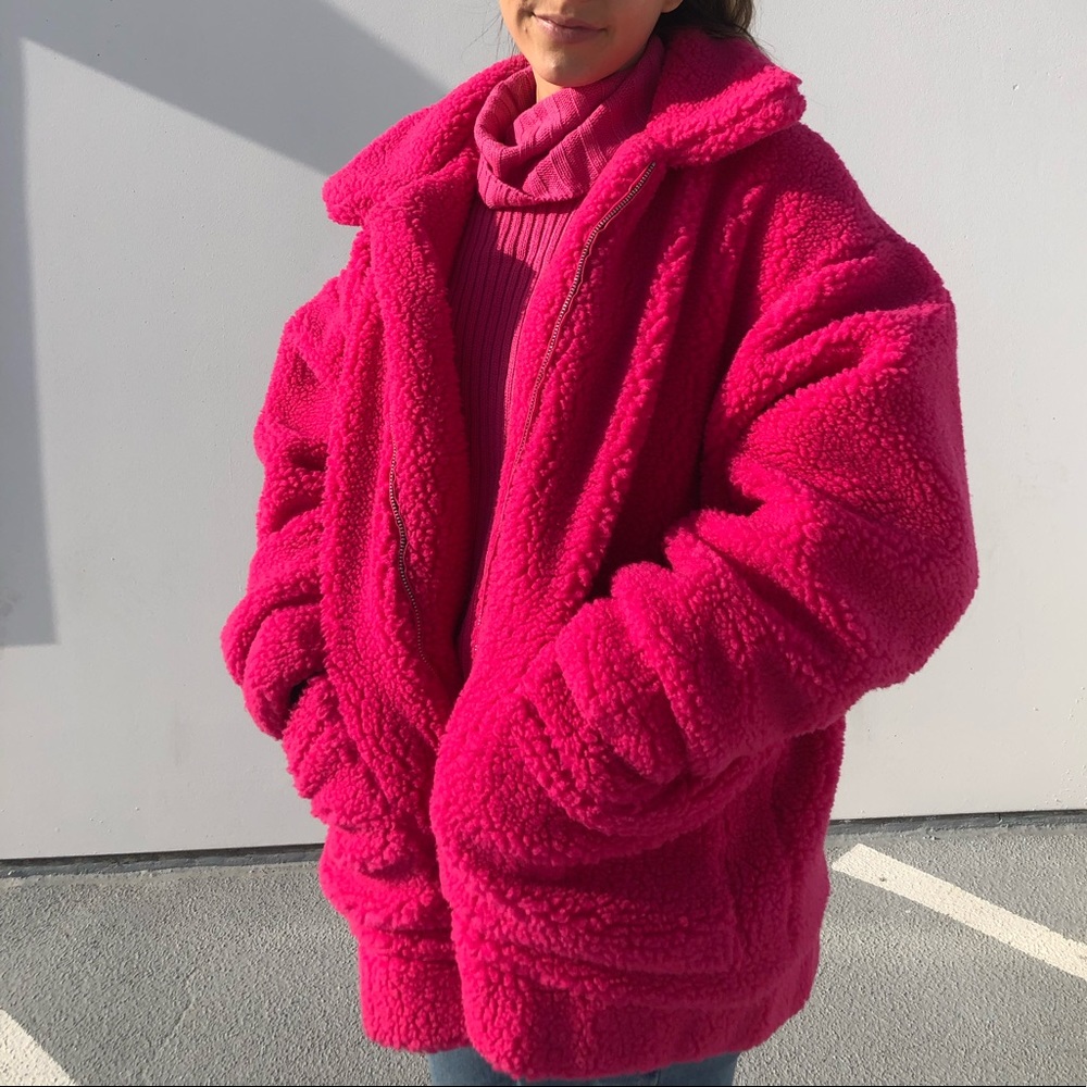 I.AM.GIA Barbie Pink Teddy Jacket